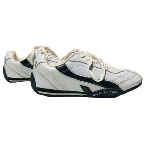 US Polo Assn Women’s Low Top White Walking Sneaker Athletic Shoe Laces Size 8.5